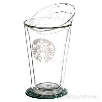 Tasse en verre de café de 400 ml